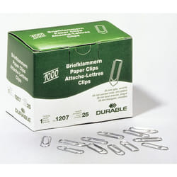 Durable 1207-25 fermaglio Zinco acciaio 1000 pz
