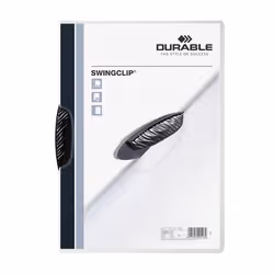Durable Swingclip, Nero, 30 fogli, A4, 1 pz