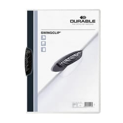 Durable Swingclip cartellina con fermafoglio Nero
