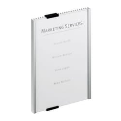 Durable Info Sign Acrilico, Alluminio Argento