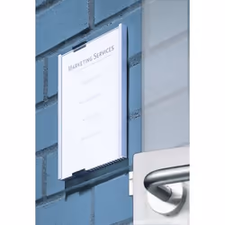 Durable Info Sign Acrilico, Alluminio Argento