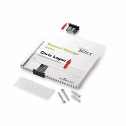 Durable 480523 stand informativo e supporto per brochure Supporto per segnale Acrilico Argento - Vista aggiuntiva 4