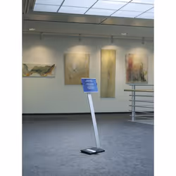 Durable INFO SIGN Stand informativo A4 Acrilico, Alluminio Argento - Vista aggiuntiva 4