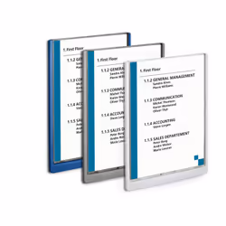 Durable 486707 stand informativo e supporto per brochure Supporto per segnale A4 Plastica Blu - Vista aggiuntiva 4