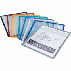 Durable - Pannelli di display blu per supporti da tavolo, pareti e Vario Sherpa 5 unitŕ