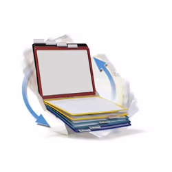 Durable Vario Pro 10 leggio portadocumenti Scrivania/Parete Paesaggio/Ritratto A4 - Vista aggiuntiva 6