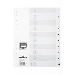 Durable 616202 divisore Bianco