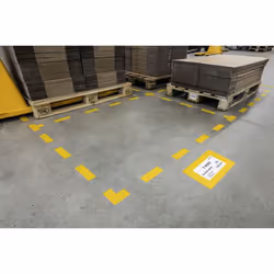 Durable 180704 lettere e numeri autoadesivi Giallo