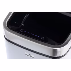 Durable NO TOUCH 6L Rettangolare Acciaio inox Argento, Nero - Vista aggiuntiva 5