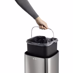 Durable TOUCH 21L Rettangolare Acciaio inox Nero, Argento - Vista aggiuntiva 5