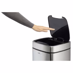 Durable TOUCH 21L Rettangolare Acciaio inox Nero, Argento - Vista aggiuntiva 7