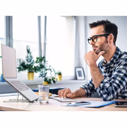 Durable 505123 supporto per personal communication Supporto passivo Argento - Vista aggiuntiva 5