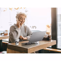 Durable 505123 supporto per personal communication Supporto passivo Argento - Vista aggiuntiva 6