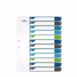 Durable 679627 intercalare Indice a linguetta vuota Polipropilene (PP) Multicolore - Vista aggiuntiva 4