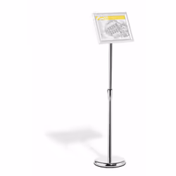 Durable 479823 stand informativo e supporto per brochure A4 Alluminio, Plastica, Acciaio Argento - Vista aggiuntiva 4