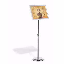 Durable 479923 stand informativo e supporto per brochure A3 Alluminio, Plastica, Acciaio Argento - Vista aggiuntiva 4