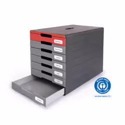 Durable IDEALBOX PRO 7 Plastica Grigio, Rosso - Vista aggiuntiva 4