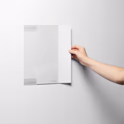 Durable 504419 stand informativo e supporto per brochure A4 Polietilene tereftalato riciclato (rPET) Trasparente - Vista aggiuntiva 5