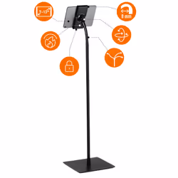 Durable Tought Floor Supporto per tablet Nero - Vista aggiuntiva 8