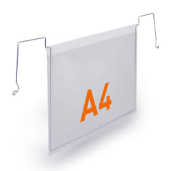 Durable 118519 porta documenti Polipropilene (PP), Acciaio Trasparente