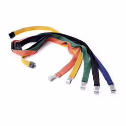 Durable Textile lanyard SOFT COLOUR midnight blue tracolla Supporto per badge Metallo, Tessile Blu
