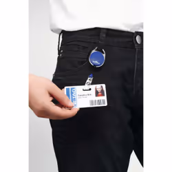 Durable 832402 badge e porta badge Supporto per badge Metallo, Plastica 10 pz - Vista aggiuntiva 5