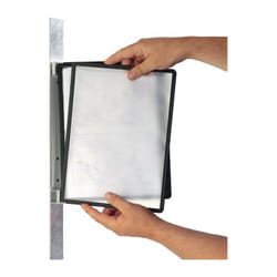 Durable - Staffa da parete 5 pannelli display blu con telaio profilato per