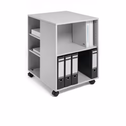 Durable 311310, Trolley multimediale, Grigio, Legno, 60 kg, 25 kg, 4 ripiani