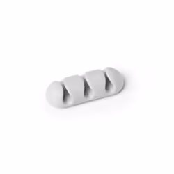 Durable Cavoline Clip 3, Supporto per cavo, Scrivania, Plastica, Grigio