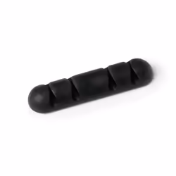 Durable Cavoline Clip 4, Supporto per cavo, Scrivania, Plastica, Nero