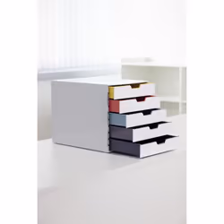 Durable VARICOLOR Mix 5 scatola per la conservazione di documenti Plastica Multicolore, Bianco - Vista aggiuntiva 4