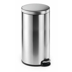 Durable 340323 bidone per la spazzatura 30 L Rotondo Acciaio inox