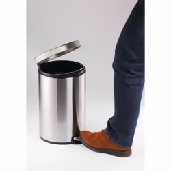 Durable 340323 bidone per la spazzatura 30 L Rotondo Acciaio inox