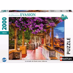 Ravensburger Puzzle 2000 pièces - Le mirador de Santa Luzia, Lisbonne, 2000 pz, Flora, 14 anno/i