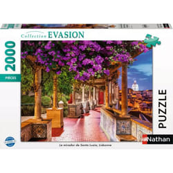 Ravensburger Puzzle 2000 pièces - Le mirador de Santa Luzia, Lisbonne 2000 pz Flora