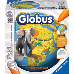 Ravensburger tiptoi 007875, Mappamondo politico, Interattiva, Tavolo, 7 anno/i, Plastica, Plastica
