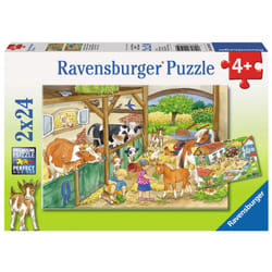 Ravensburger A Day at the Farm Puzzle 24 pz Fattoria