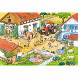 Ravensburger A Day at the Farm Puzzle 24 pz Fattoria