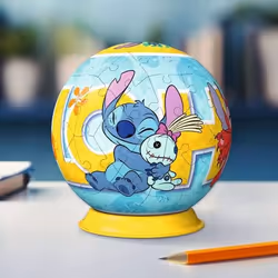 Ravensburger 3D Puzzle Ball: Disney Stitch Puzzle 3D 73 pz Cartoni - Vista aggiuntiva 6