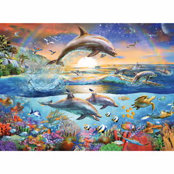 Ravensburger Dolphin Paradise XXL Puzzle 300 pz Animali