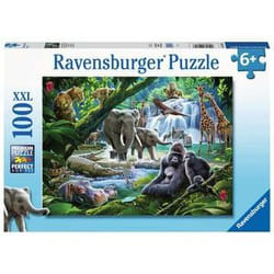 Ravensburger Jungle Families XXL Puzzle 100 pz Animali