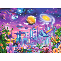 Ravensburger Cosmic City Puzzle 200 pz Fantasia