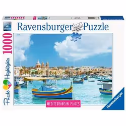 Ravensburger Mediterranean Malta, 1000 pz, Landscape, 14 anno/i