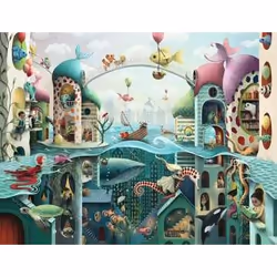 Ravensburger If Fish Could Walk Puzzle 2000 pz Arte