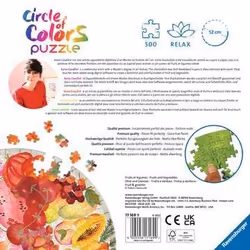 Ravensburger Fruits and Vegetables Puzzle di contorno 500 pz Cibo e bevande