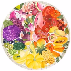 Ravensburger Fruits and Vegetables Puzzle di contorno 500 pz Cibo e bevande