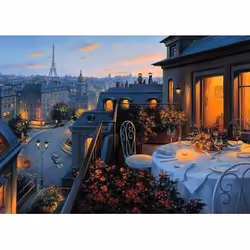 Ravensburger Balcone a Parigi Puzzle 1000 pezzi (19410)