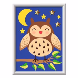 Ravensburger Cute Owl, Kit per la pittura e la fusione per bambini, 7 anno/i, Multicolore