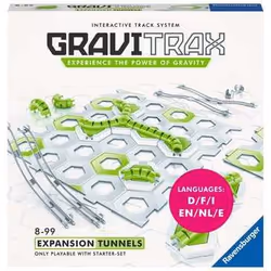 Ravensburger GraviTrax Tunnels, Pista da biglie giocattolo, 8 anno/i
