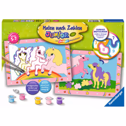 Ravensburger 00.027.773, 2 pagine, disegni inclusi, Bambino/Bambina, Colore per kit di verniciatura in base ai numeri
